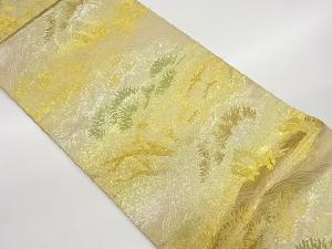 佐賀錦荒波に松模様織出し袋帯